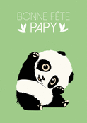 Panda mignon pour une f&ecirc;te avec Papy